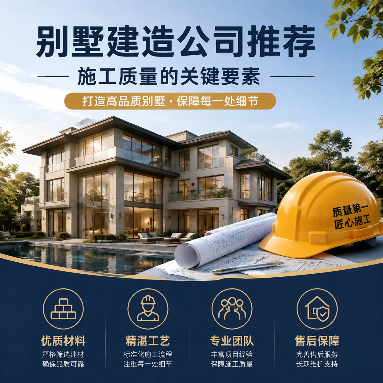 别墅建造公司推荐： 雷山 施工质量的关键要素