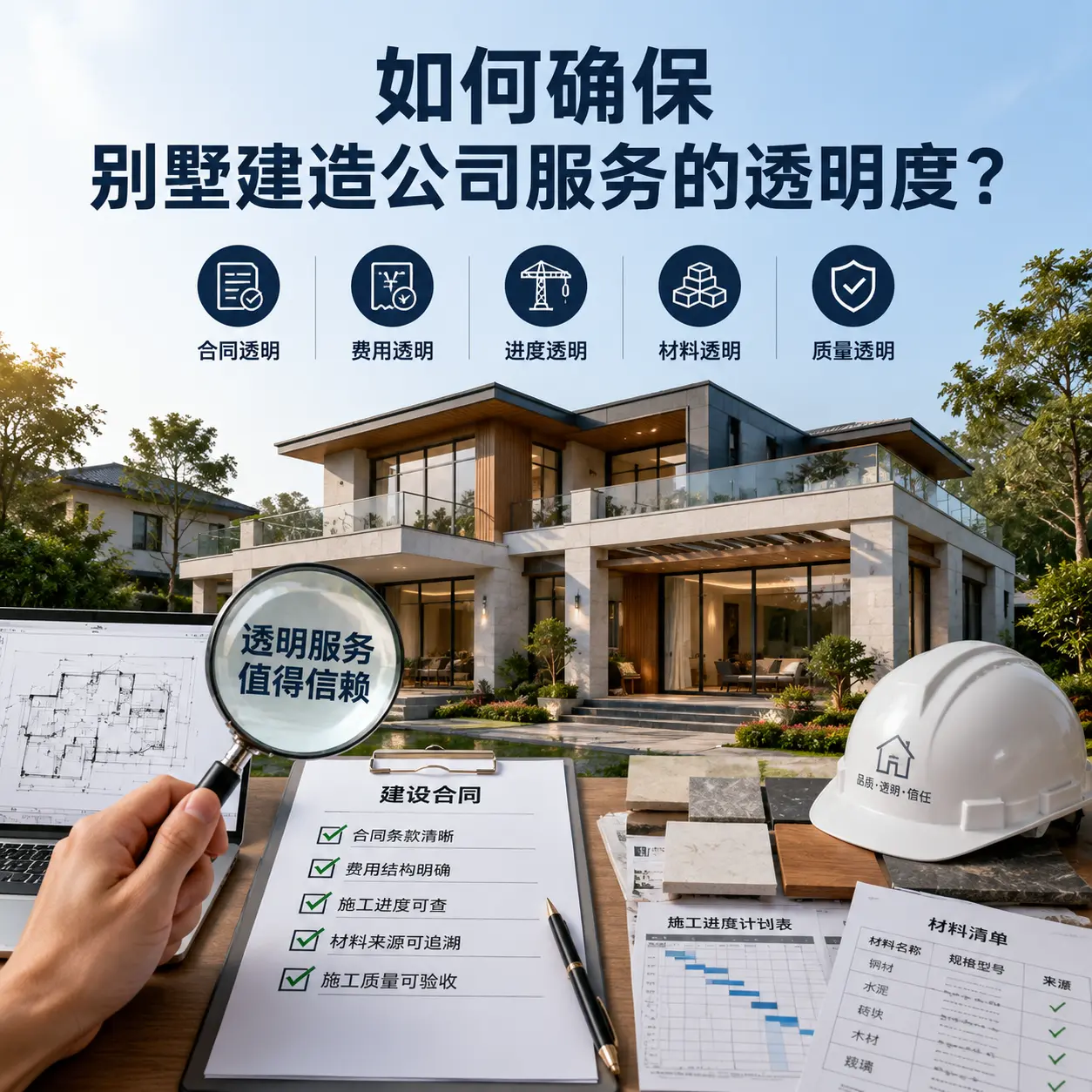 在 雷山 如何确保别墅建造公司服务的透明度？
