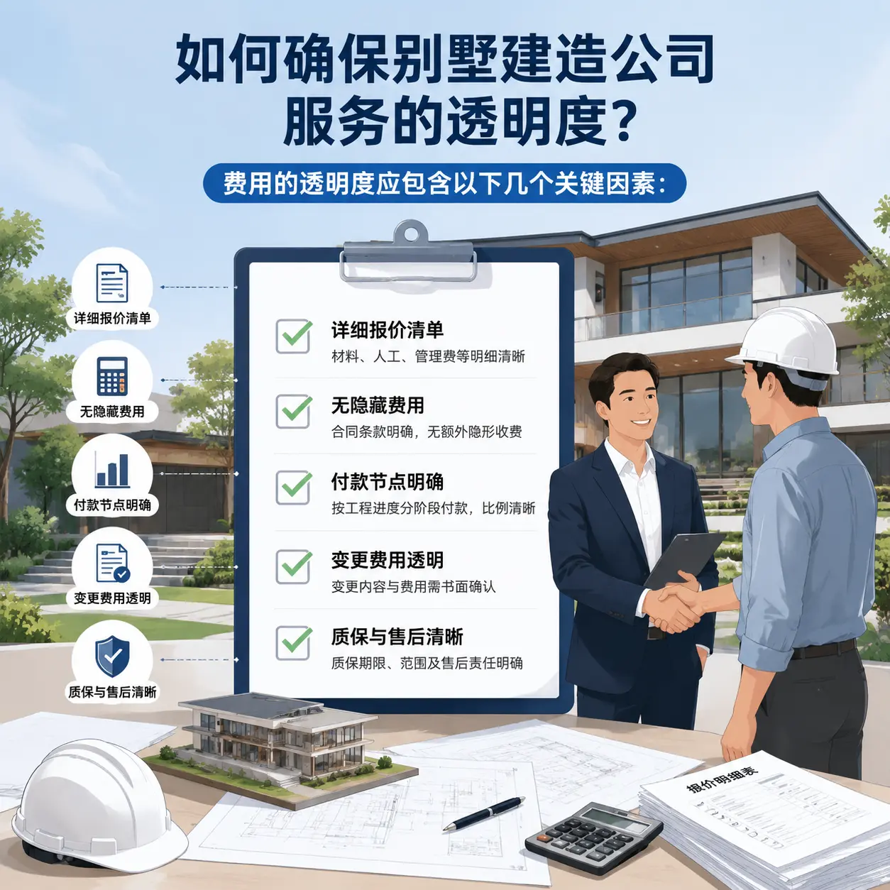 在 雷山 如何确保别墅建造公司服务的透明度？