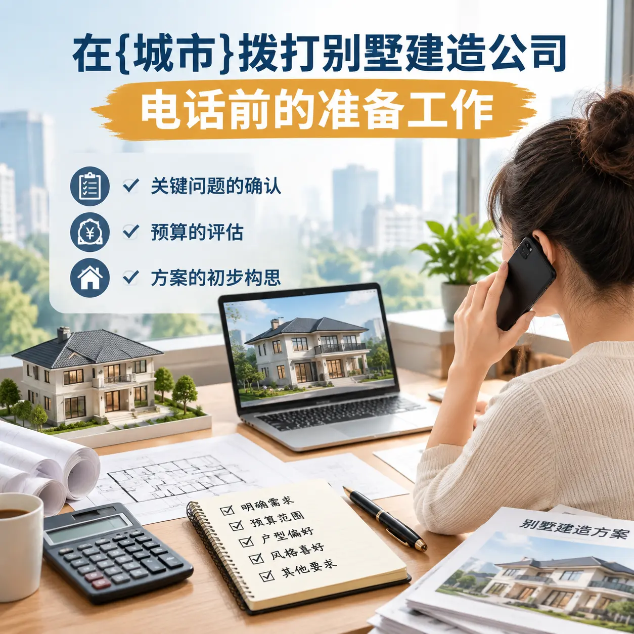 在雷山拨打别墅建造公司电话前的准备工作