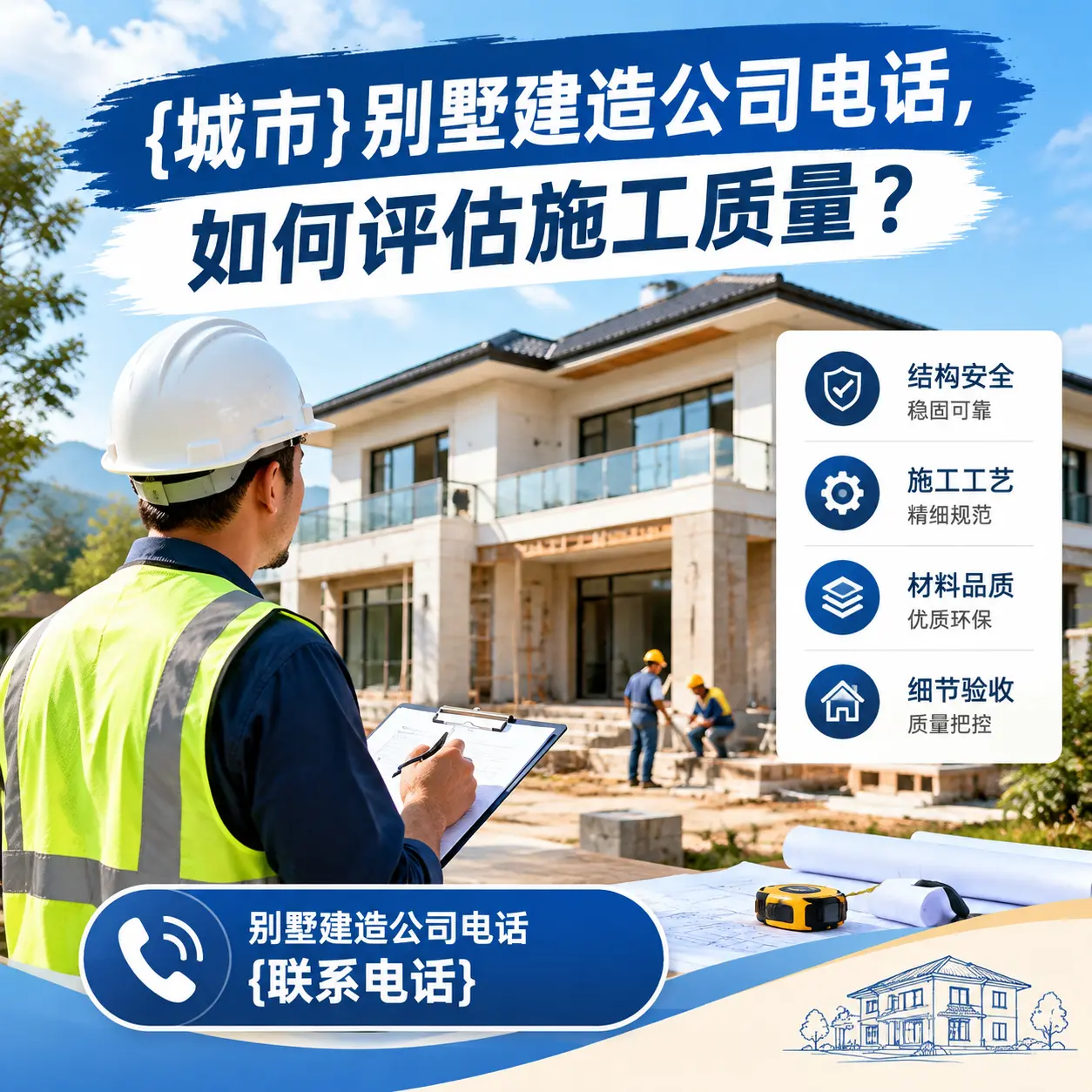 雷山别墅建造公司电话,如何评估施工质量?