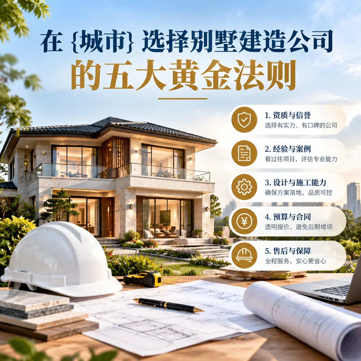 在 雷山 选择别墅建造公司的五大黄金法则