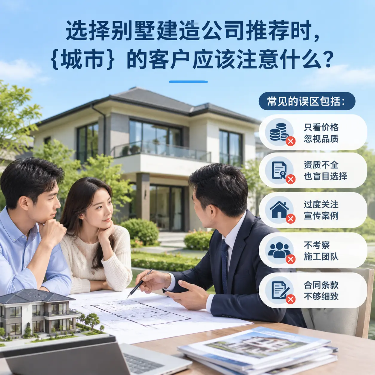 选择别墅建造公司推荐时,雷山 的客户应该注意什么?