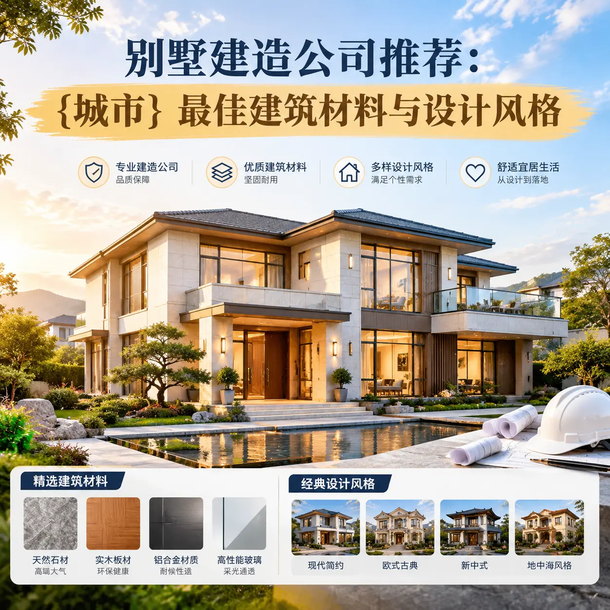别墅建造公司推荐： 雷山 最佳建筑材料与设计风格