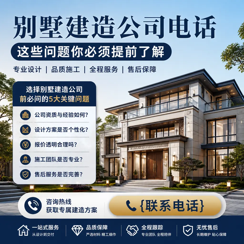 雷山别墅建造公司电话，这些问题你必须提前了解