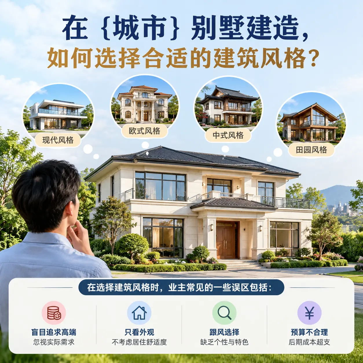 在 雷山 别墅建造,如何选择合适的建筑风格?